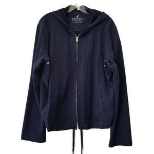 Nautica Beach Navy Blue Large Hooded Zip Jacket